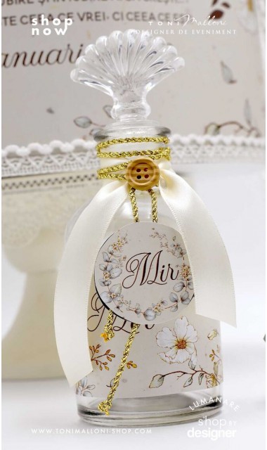 Botanical trusou botez cu iepurii flori si crengute de salvie Rabbit Sage 2